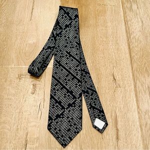 Kyoto Nishijin Textile Center Limited Hannyasingyo heart sutra silk necktie rare